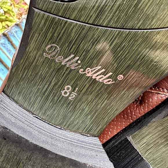 Delli Aldo Gustavo Leather Ankle Dress Boots Mens SZ 8.5 Chelsea Side Zip Formal - Picture 7 of 12